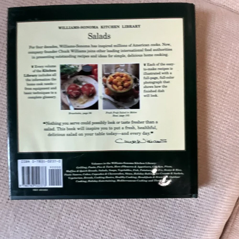 Cookbook with Salad Recipes -‎ Williams-Sonoma Kitchen Library (like new)